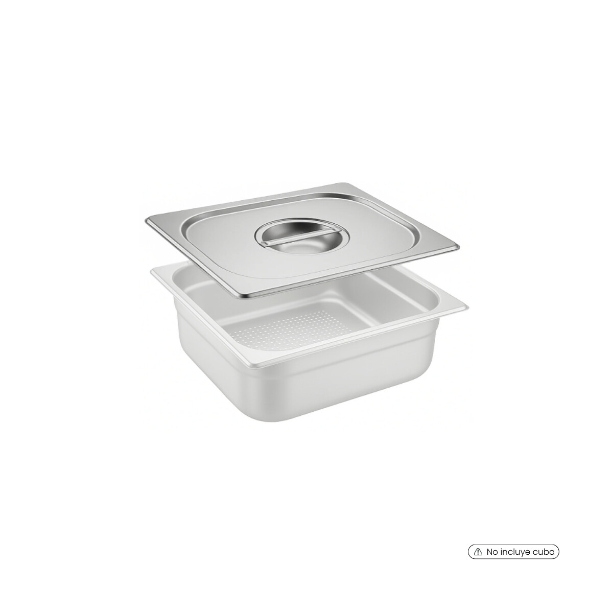 Tapa para Cuba GN 1/2 de Acero Inoxidable 