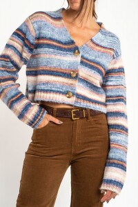 Cardigan Multi Azul