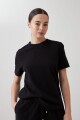 Remera manga corta negro