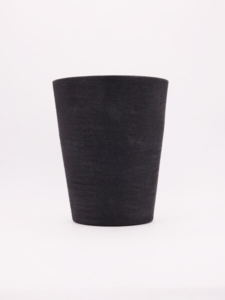 MACETERO CONO PRETO NEGRO