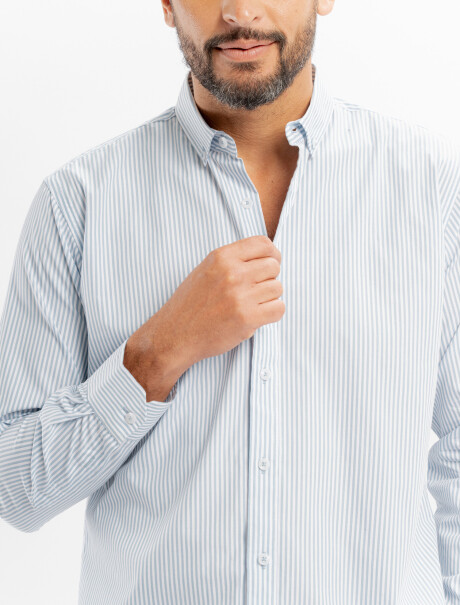 Camisa m/l Hudson celeste