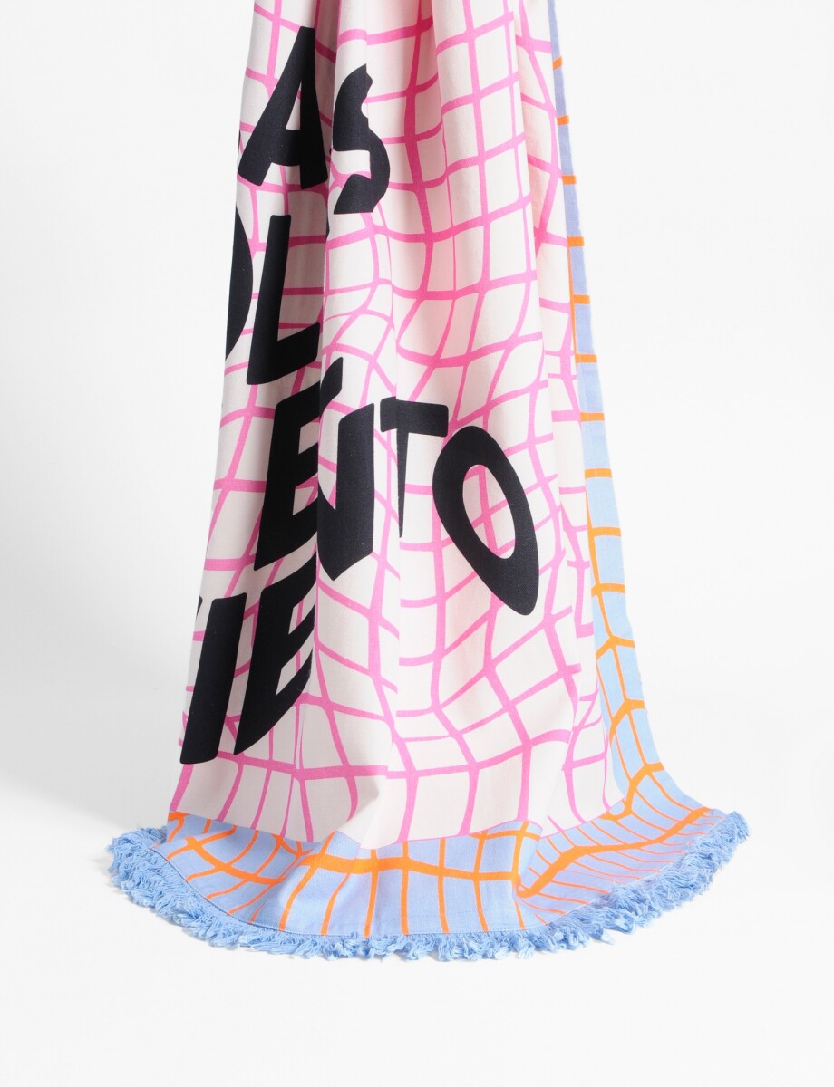 Pareo las olas y el viento - celeste 