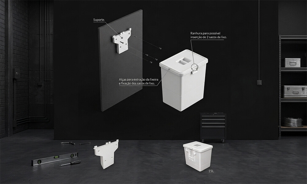 Cubo de basura EASY 15 litros LP2000 Cubo De Basura Easy 15 Litros Lp2000