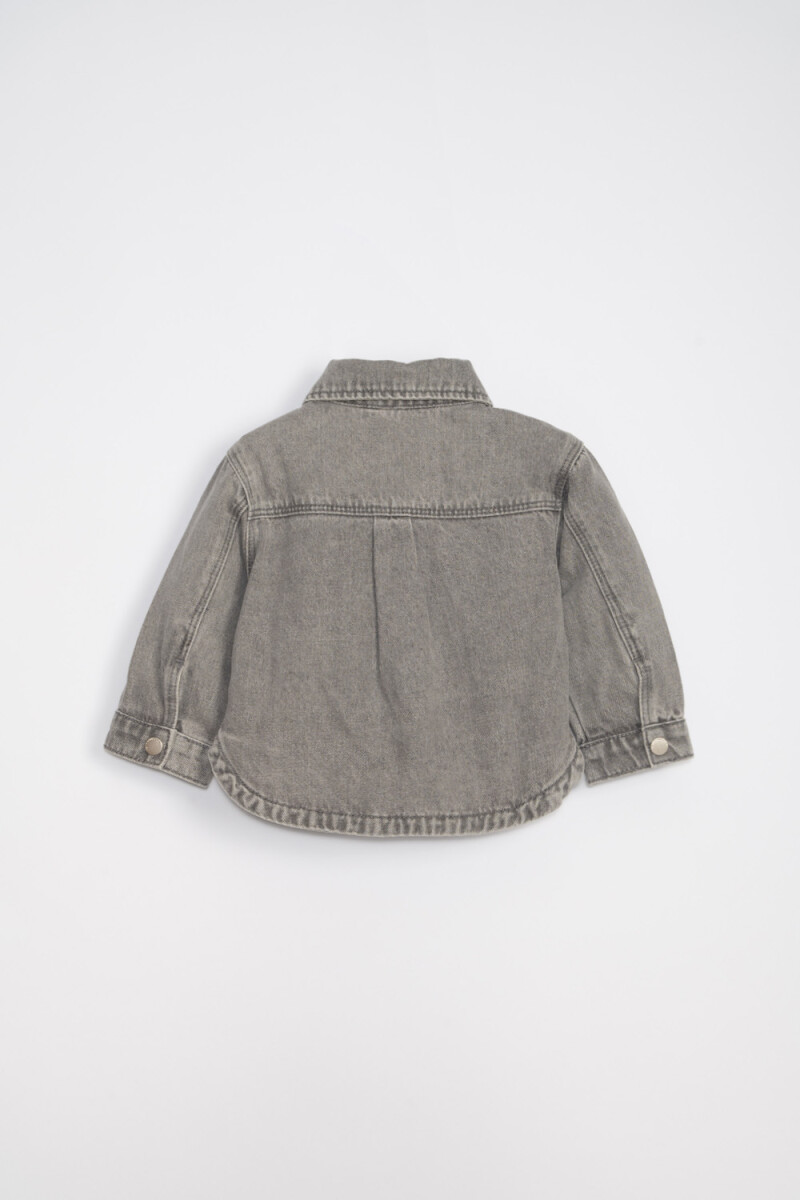 Sobrecamisa jean Gris