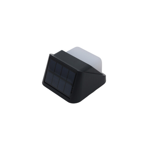 kit de 4 pcs - Aplique pared solar 40Lm/W negro cálido 85x85x52 IX4920