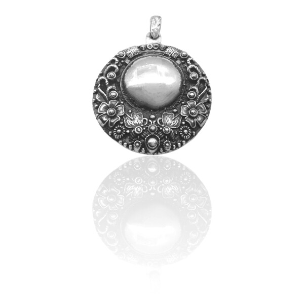 Dije Colgante Vintage-Plata 925 Inflada y Quemada-Sin Piedra-CP3615 Sinpiedra