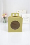 Caja flexi 52 13x13x12 con visor + asa. AMARILLO PASTEL