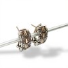 Caravanas Medio aro Zirconia-Plata y oro-Zirconia-CA5068 sinpiedra