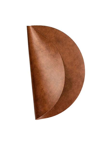 INDIVIDUAL PVC SIMIL CUERO D38CM MARRON INDIVIDUAL PVC SIMIL CUERO D38CM MARRON