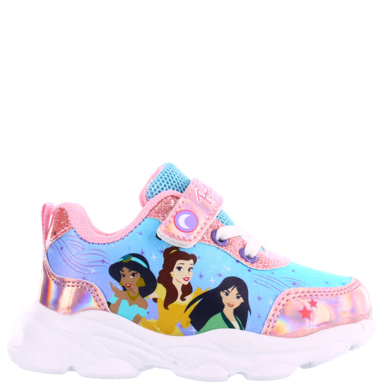 Championes de Niños Disney Princesa c/Velcro Celeste - Rosa - Lila