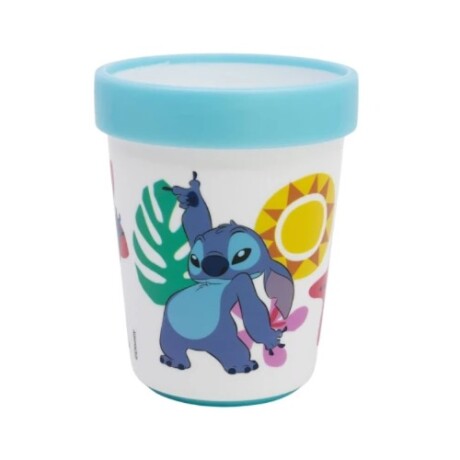 VASO 260ML CELESTE Y BLANCO STITCH 001