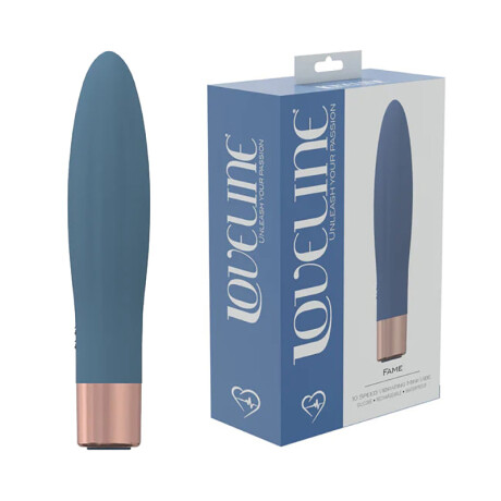 Mini Vibrador Loveline Fame Azul