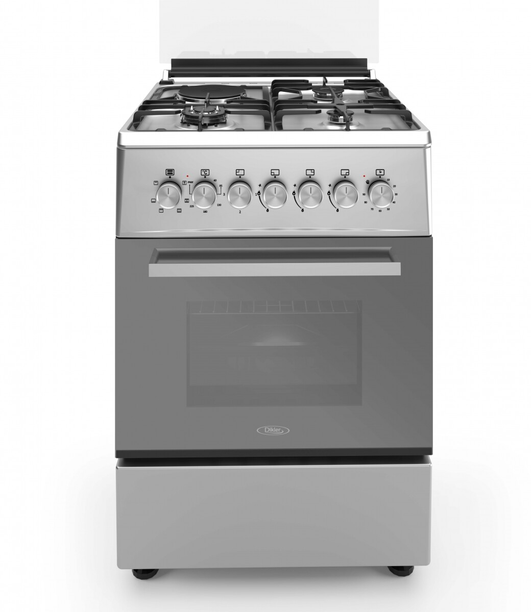 Cocina combinada Dikler 4H D-30 inox. 