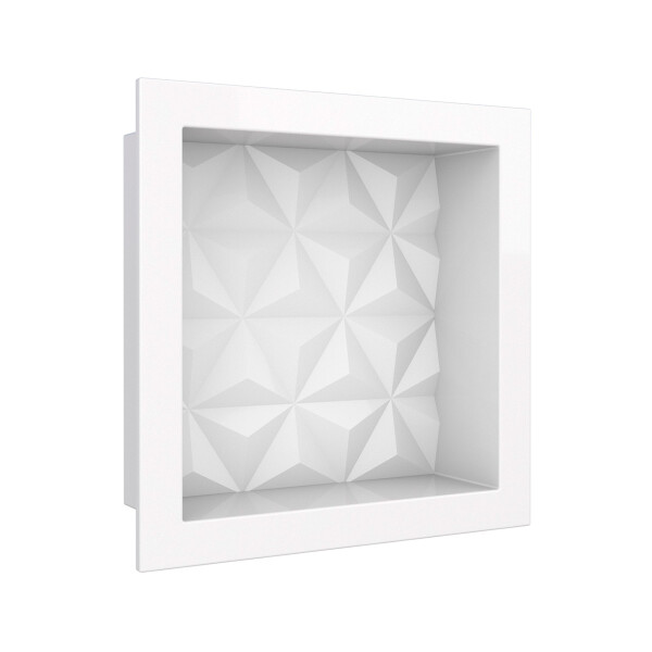 NICHO DE EMPOTRAR PARA DUCHA MARMOL SINTETÉTICO 30x30 CM BLANCO Nicho De Empotrar Para Ducha Marmol Sintetético 30x30 Cm Blanco