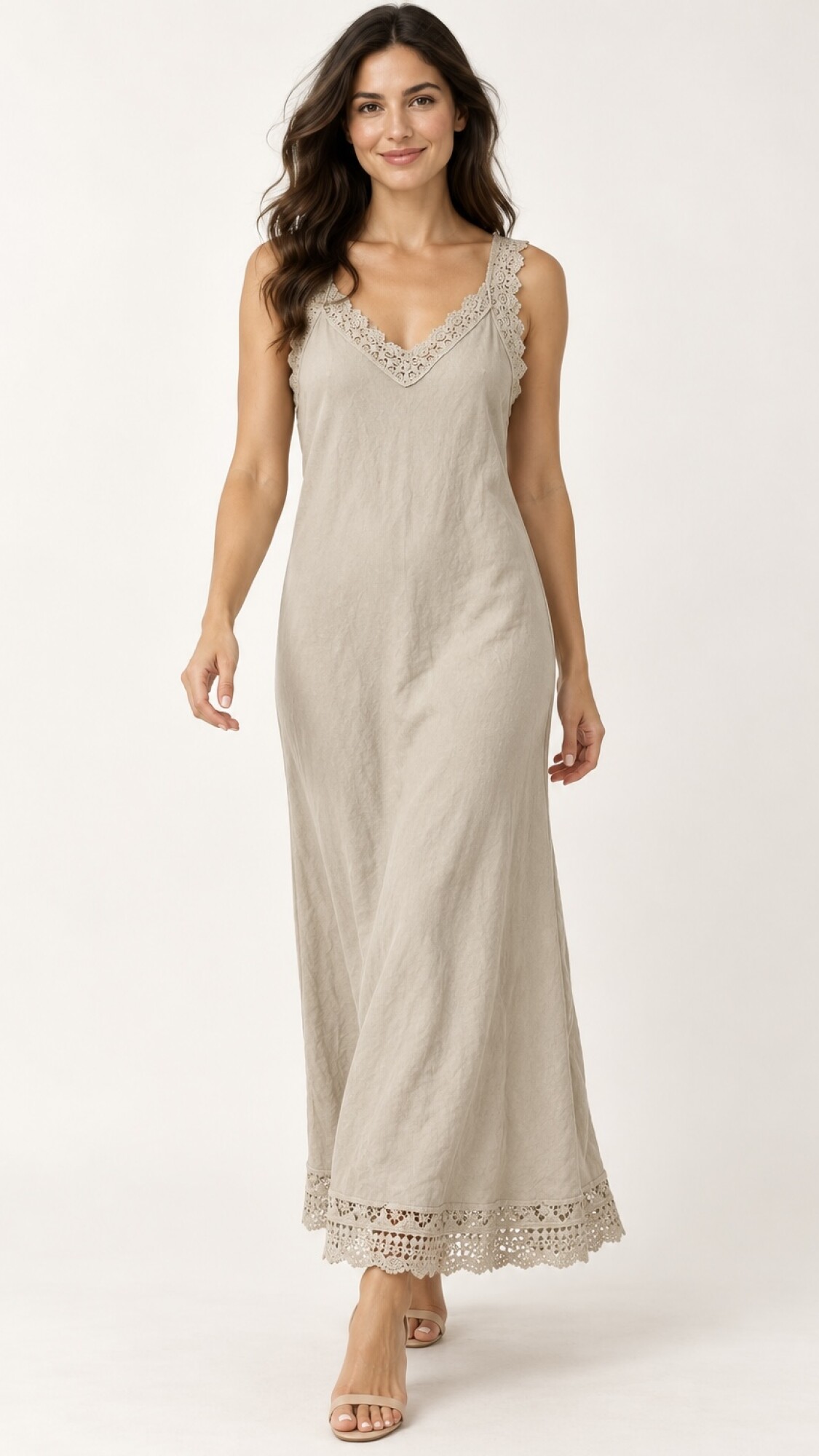 VESTIDO MALI BEIGE