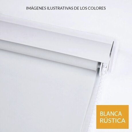 Cortina Roller Rústica Lumax Colores 1.6 X 2.0 M Calidad Blanco