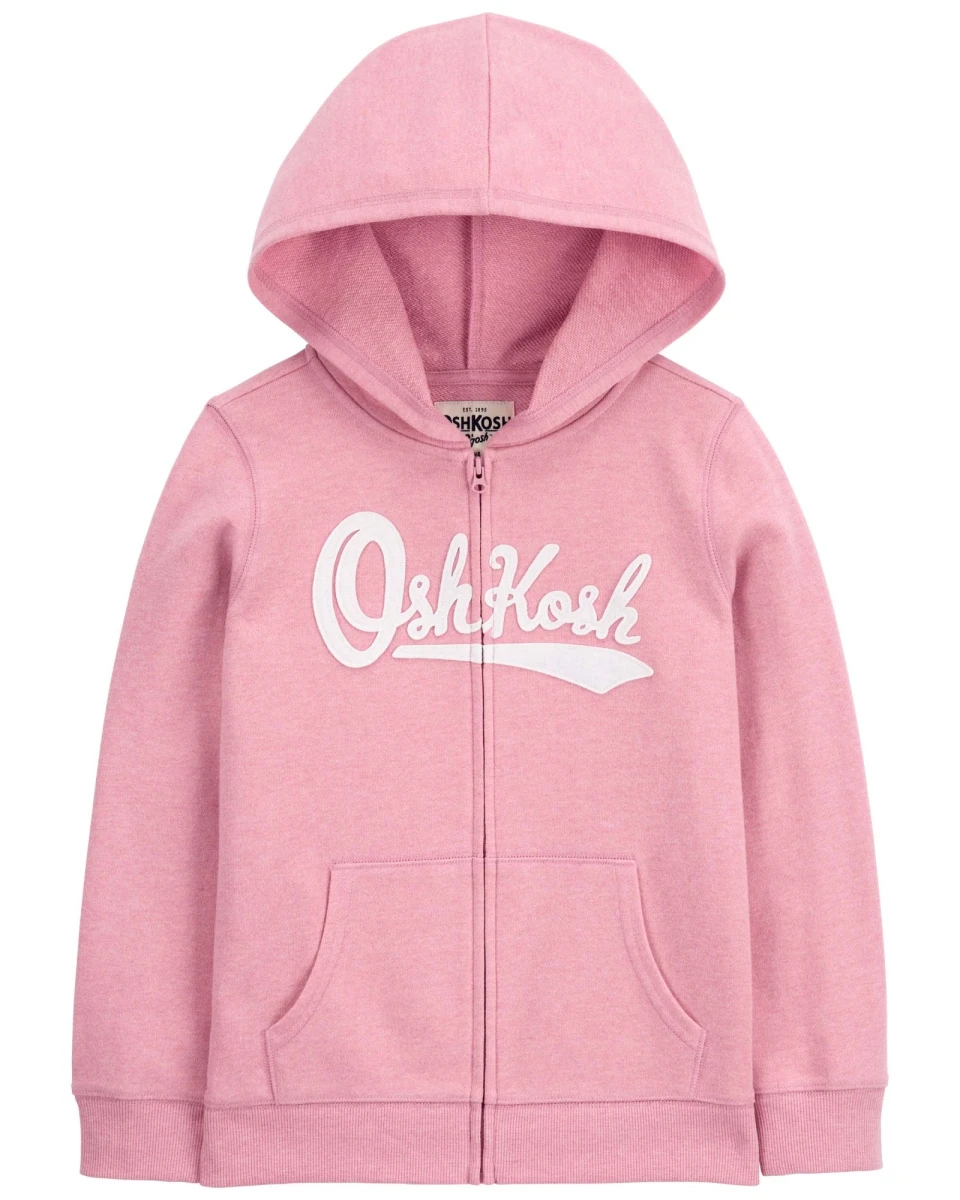 Campera de algodón, con capucha y logo. Talles 6-14 