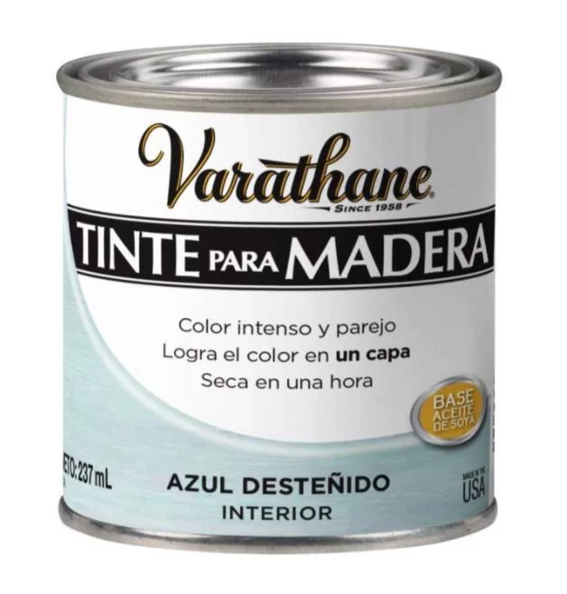 Tinta Para Madera 237ML - Azul Desteñido Varathane 
