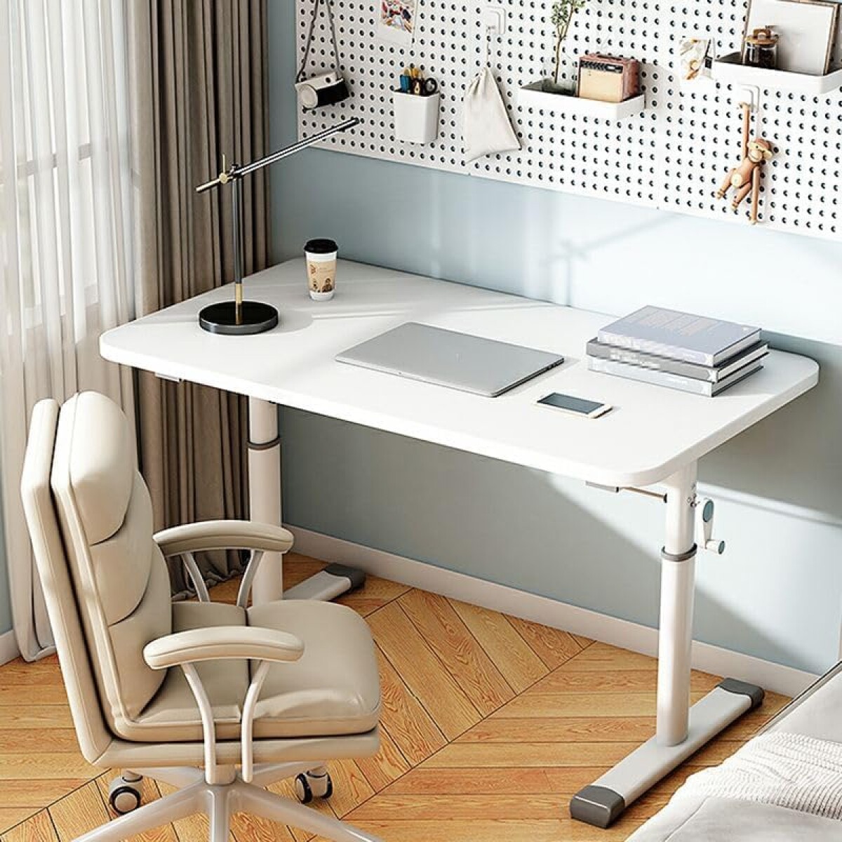 Escritorio con altura regulable Updown - Blanco 