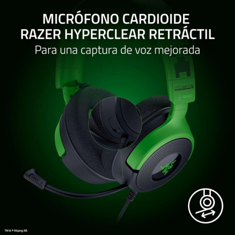 Auriculares Gamer Razer Kraken V4 X Minecraft Edition Auriculares Gamer Razer Kraken V4 X Minecraft Edition
