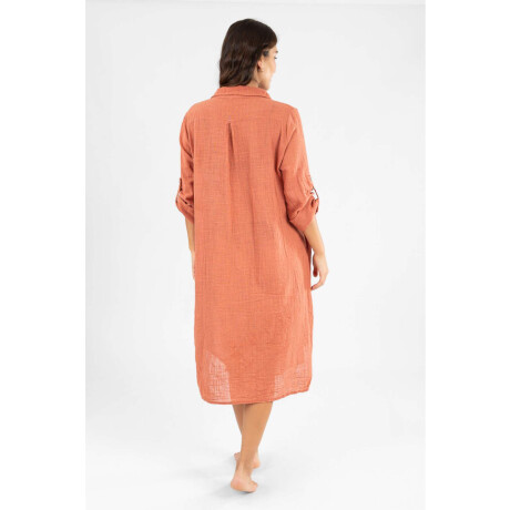 Camisola larga toscana Ladrillo