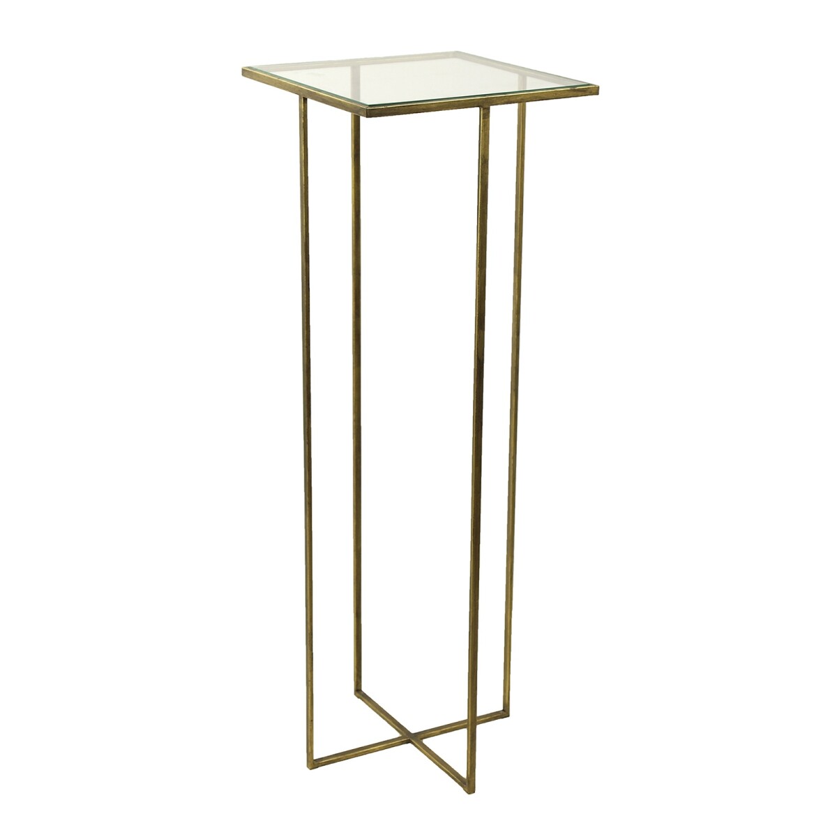 MESA AUXILIAR - VIDRIO GRIS STRASBURG 779208 BRONCE 