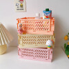 Caja de almacenamiento plegable rosa