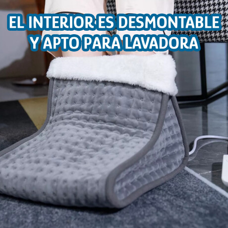 Calienta Pies Cuori Febo Eléctrico 6Niveles Autoapagado 100W Gris