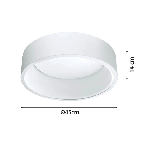 Plafón LED blanco 25,5W cálida 3000Lm MARGHERA2 EG3512