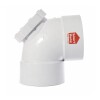 Codo PVC 87º30 110HH corto SMART HOME c/tapa inspección Codo Pvc 87º30 110hh Corto Smart Home C/tapa Inspección