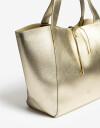 Shopper Basicos Shopper Con Bolso Dorado - Dorado