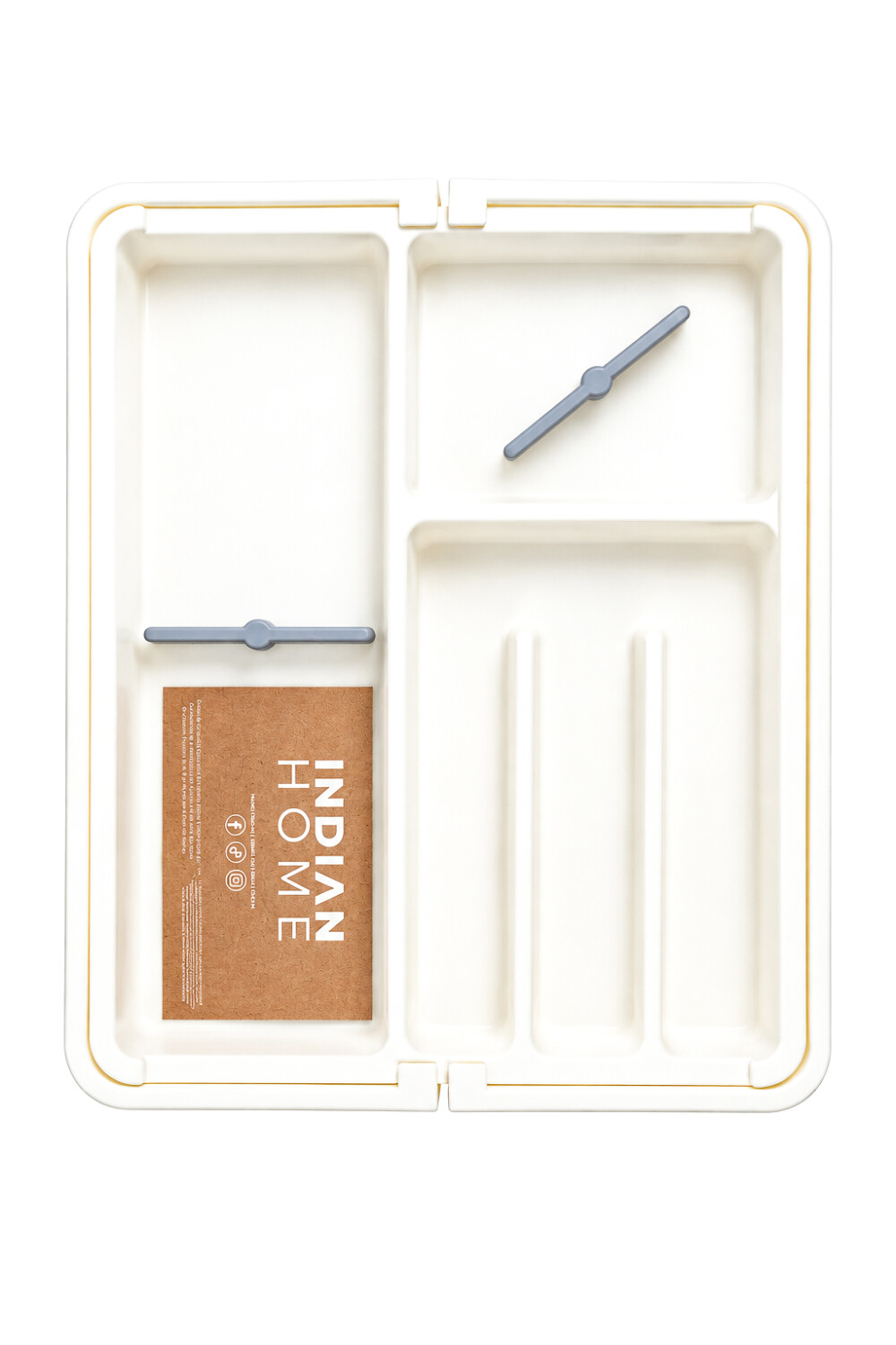 Organizador Cubiertos Extensible Blanco
