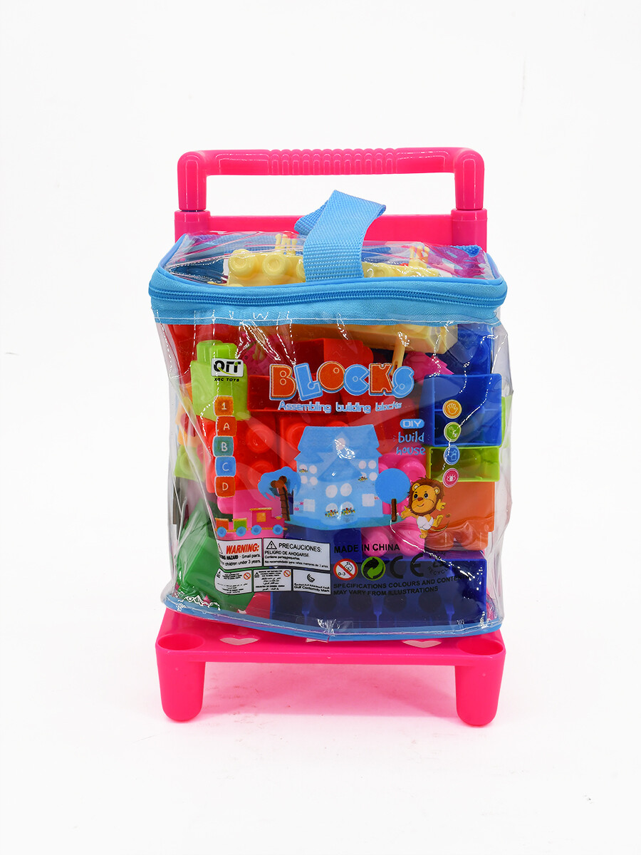 MOCHILA CON BLOQUES 46 PCS - MULTICOLOR 