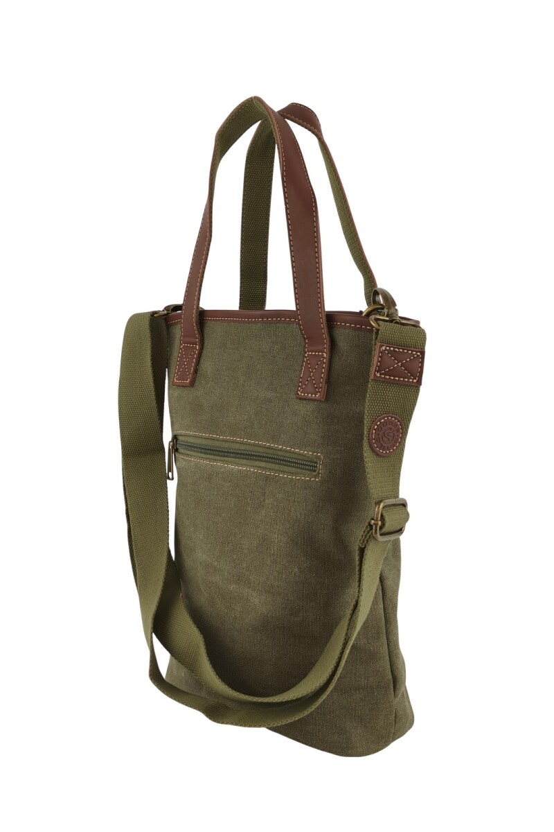 Matera morral de lona Verde