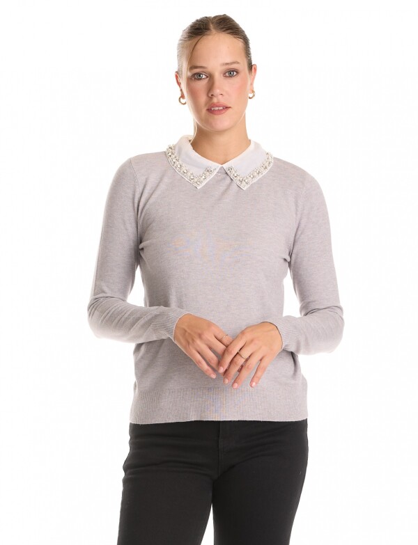 Buzo & Camisa Perlas GRIS