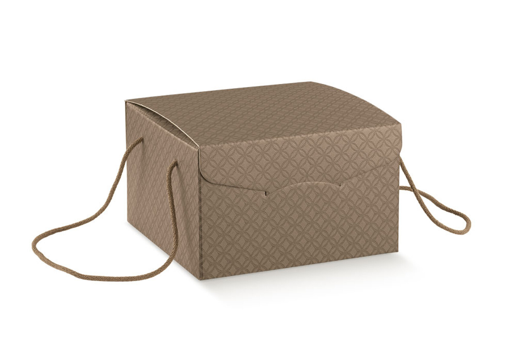 Caja secreto con cordon 24,5x24,5x15 - 37286 - MATELASSE CUOIO 