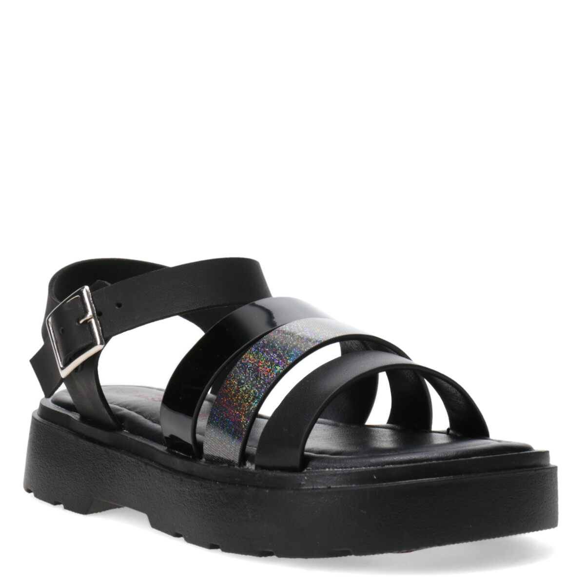 Sandalia de Niña MINI Miss Carol Santalia DOLEN con tira metalizada MINI MissCarol - Negro 