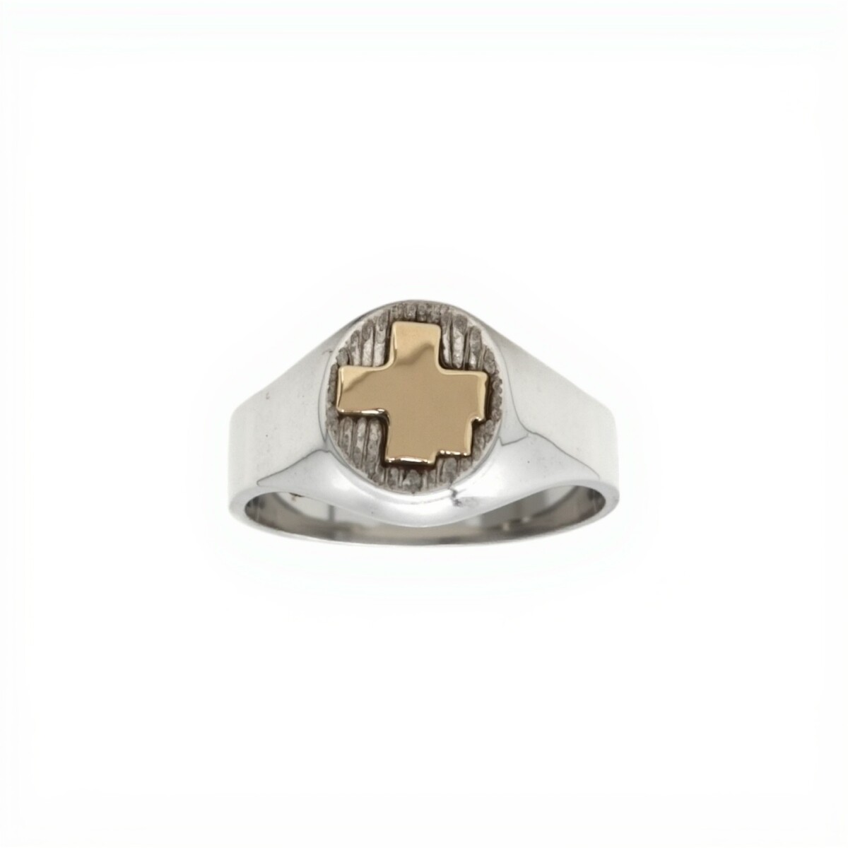 Anillo Profesión Enfermería -Plata y Oro -Sin Piedra-AP5063 - sinpiedra 
