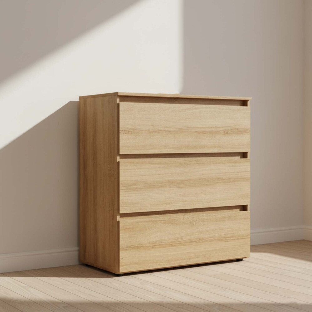 CÓMODA 3 CAJONES MDP MARRON CONDESSA