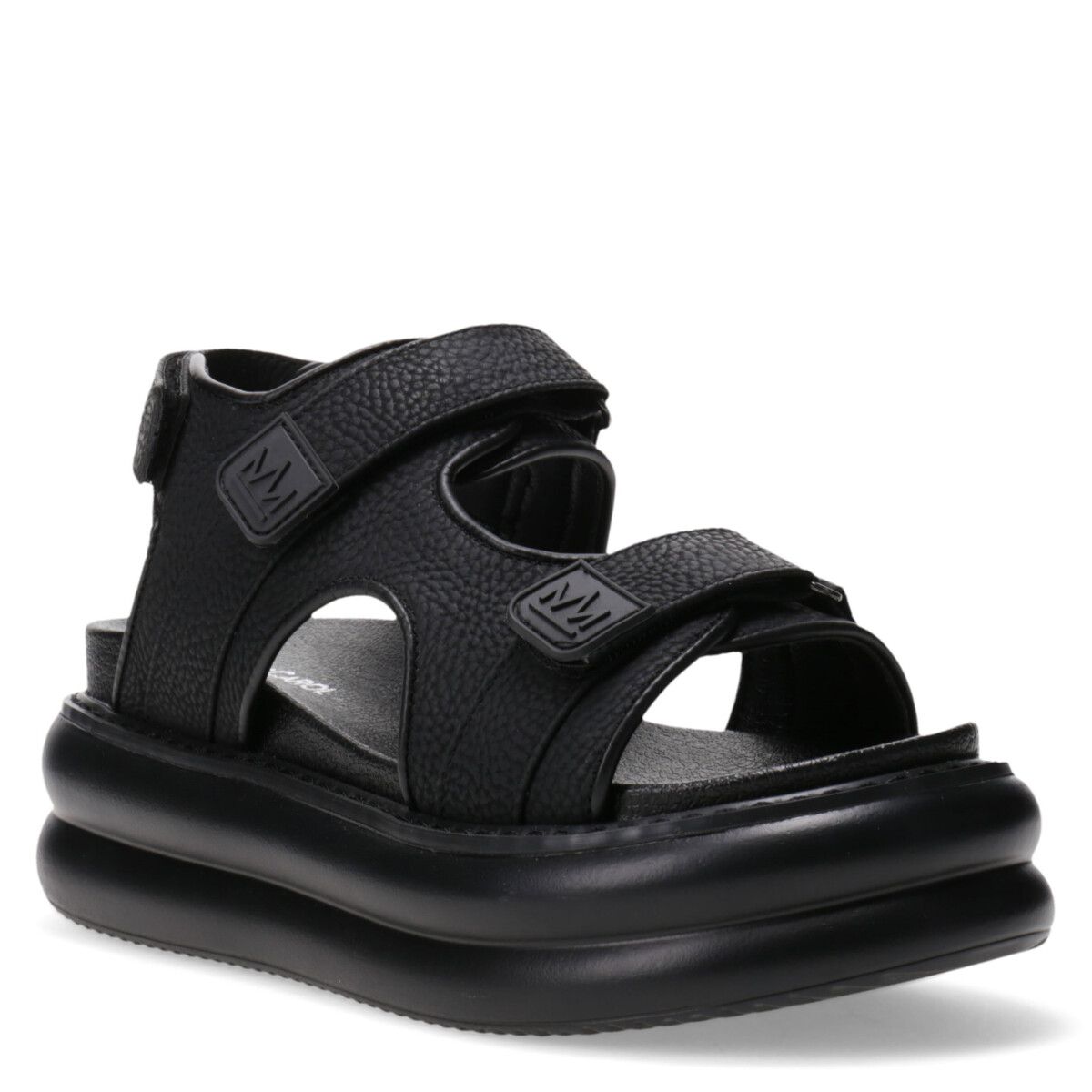 Sandalia MANAROLA con tiras con velcro MissCarol - Black 
