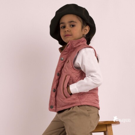 Chaleco Capitoneado de niño Rosa