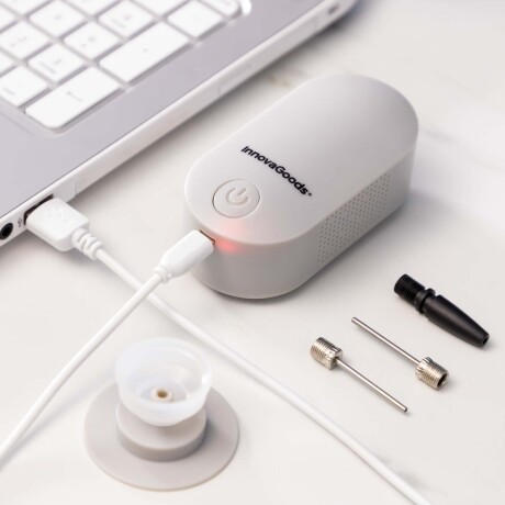 INFLADOR BOMBA VACÍOREC 2EN1 ABS GRIS INNOVAGOODS