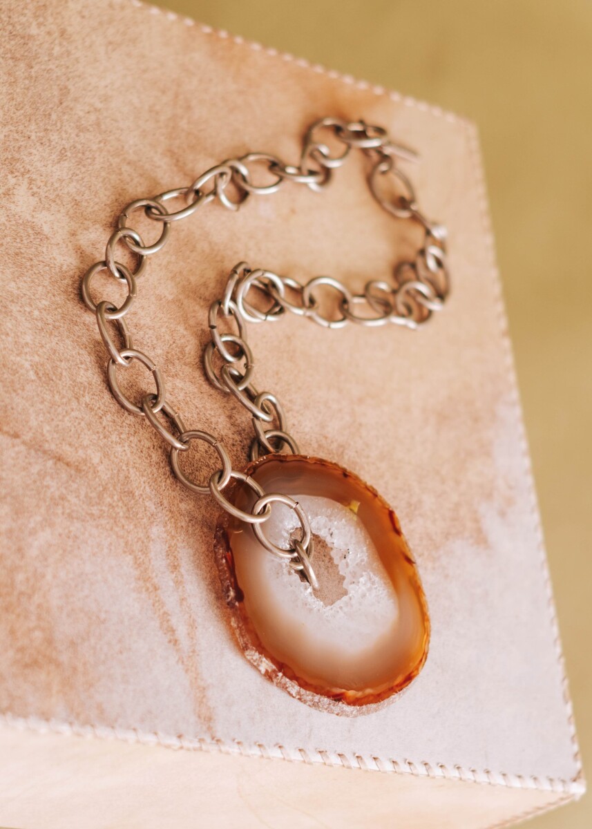 Agata Chain Necklaces - Caramel 