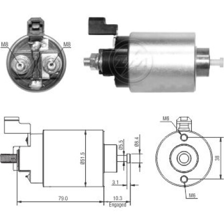 AUTOMATICO DE ARRANQUE LIFAN 320 FOISON X60 MOTOR LBF479Q 12V MITSUBISHI ZM AUTOMATICO DE ARRANQUE LIFAN 320 FOISON X60 MOTOR LBF479Q 12V MITSUBISHI ZM