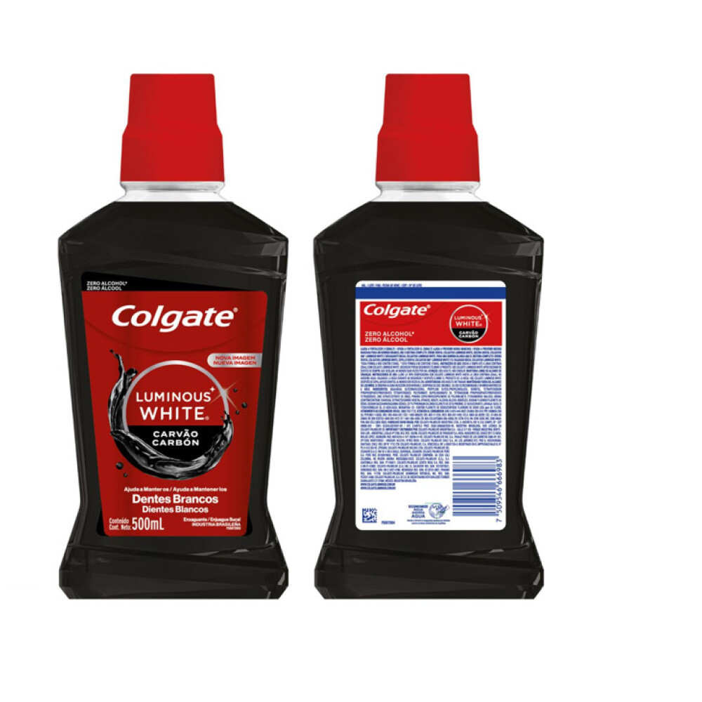 COLGATE ENJ. BUCAL CARBON LUMINOUS WITE única