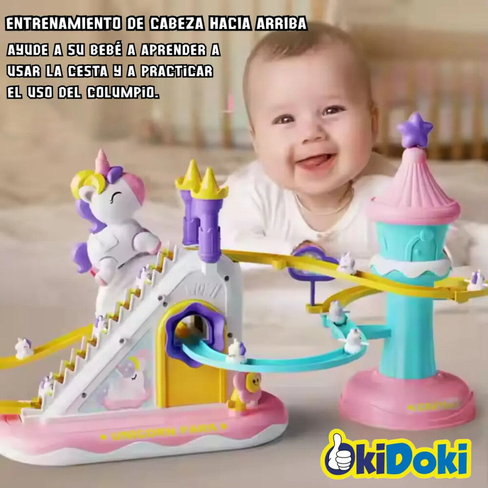 Pista de unicornios con luz y sonido Pista de unicornios con luz y sonido