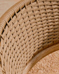 Sillón Arinella de madera maciza de acacia acabado tono natural y cuerda beige FSC 100% Sillón Arinella de madera maciza de acacia acabado tono natural y cuerda beige FSC 100%