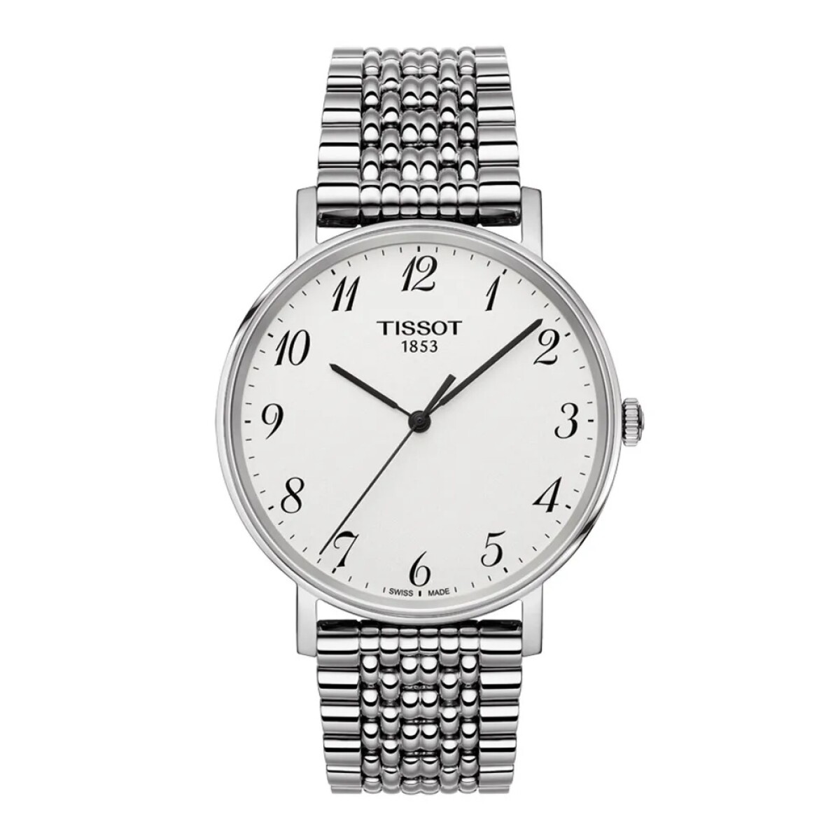 Reloj Tissot Everytime 38mm T1094101103200 Correa Acero Para Hombre 