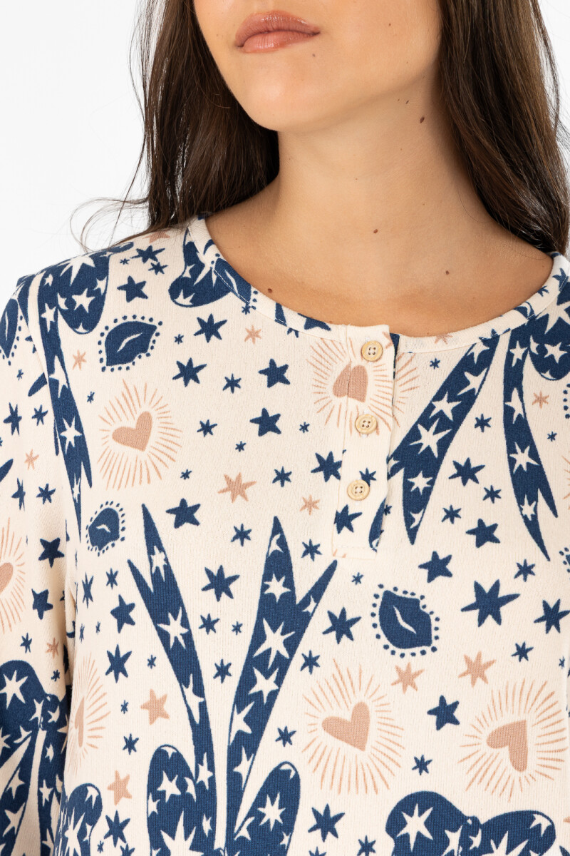 Pijama lucky girl peach Marfil