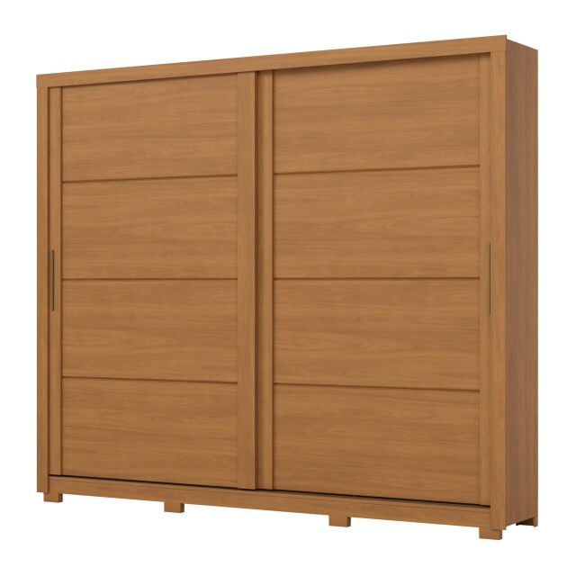 ROPERO PALACE 2 PUERTAS 4 CAJONES INTERNOS GUARDARROPA CLOSET ARMARIO COLOR MADERA
